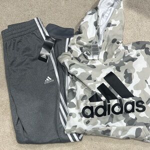 Adidas Kids Charcoal Gray Sweatpants